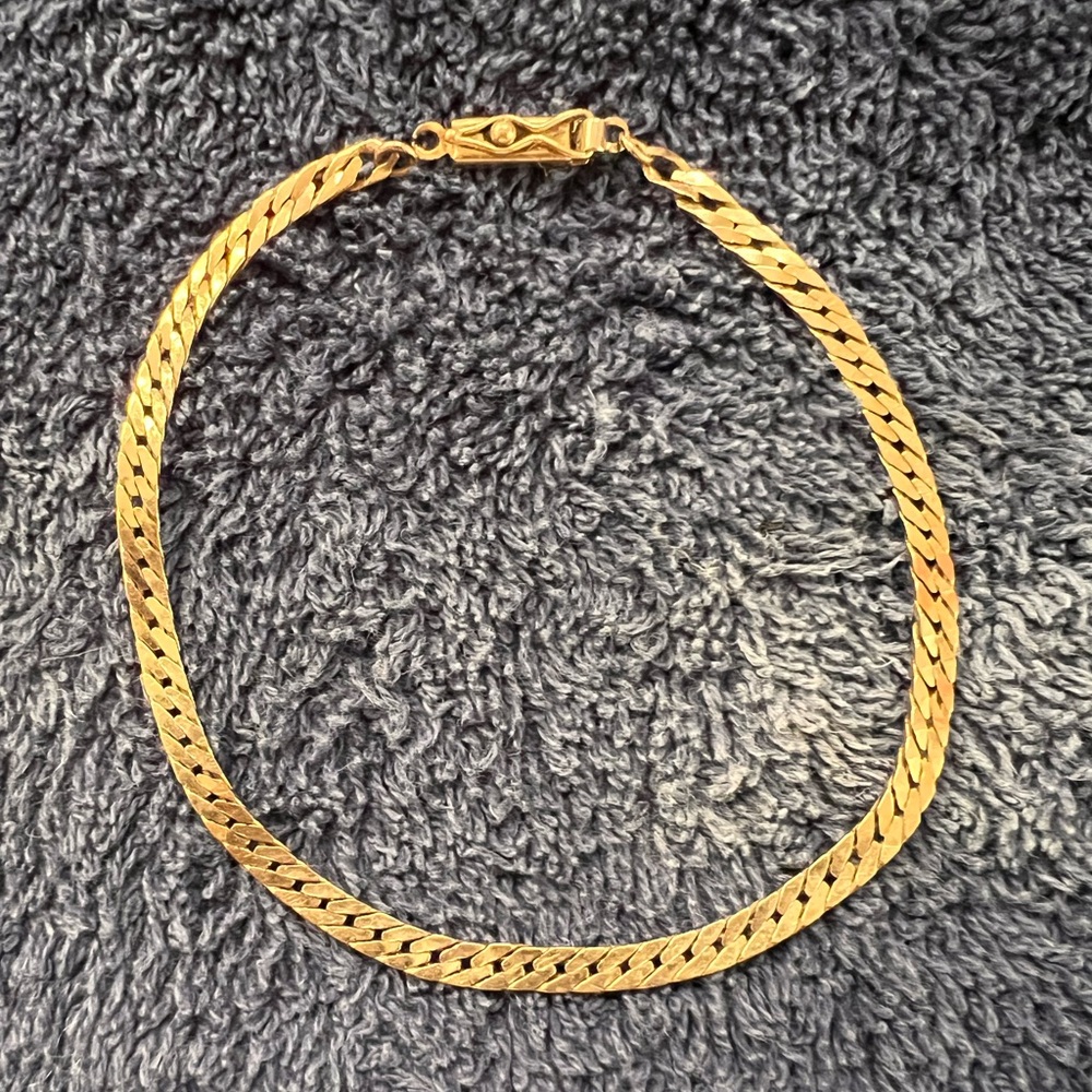 14k Gold Chain Bracelet - Italy
